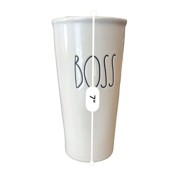 Rae Dunn Artisan collection BOSS Travel Tumbler mug - Picture 4 of 7